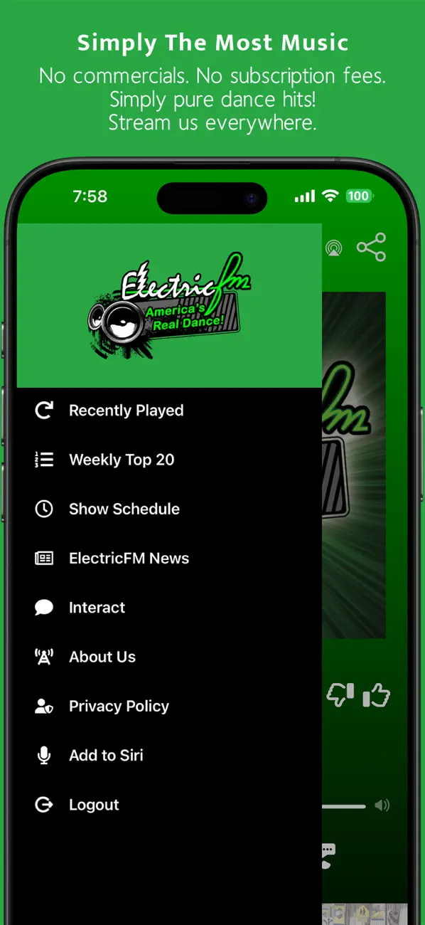 Screenshot #3 pour ElectricFM - EDM Dance Radio