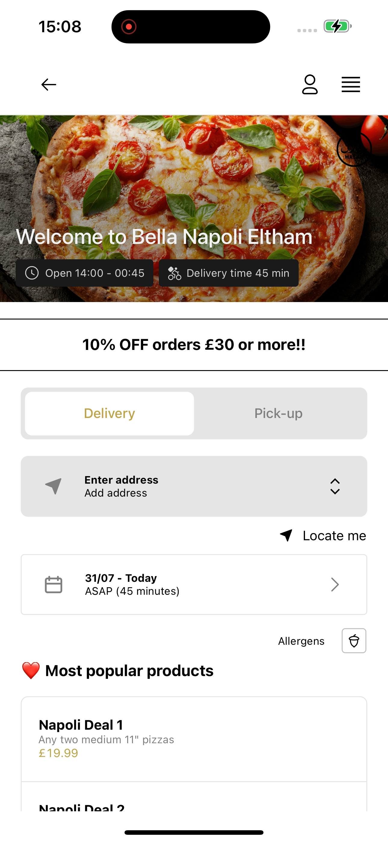 Bella Napoli Welling screenshot 6