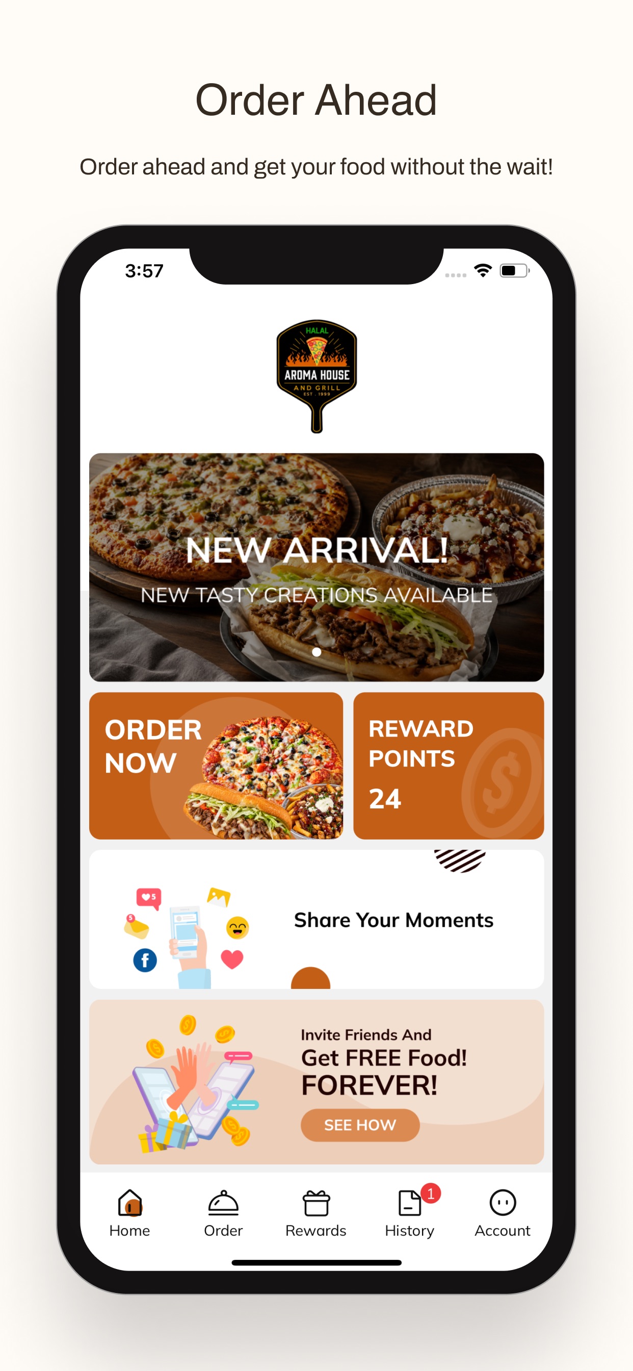 Screenshot 1 of Aroma House Grill