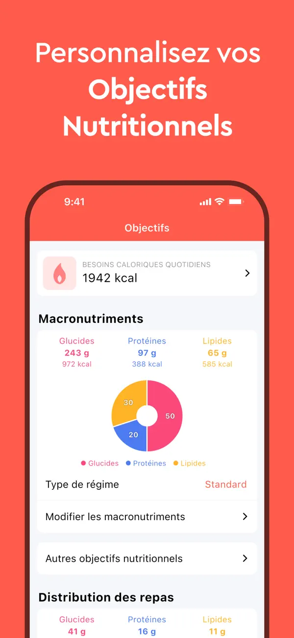 Screenshot #2 pour Macros - Compteur de Calories