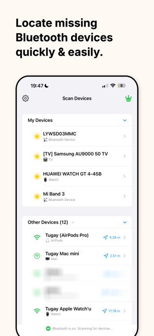 Device List Screenshot
