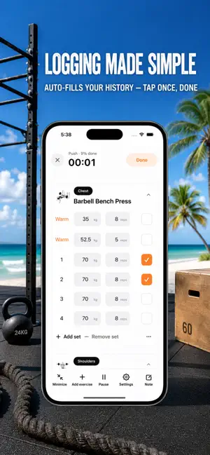 WeekFit - Workout Tracker screenshot 3