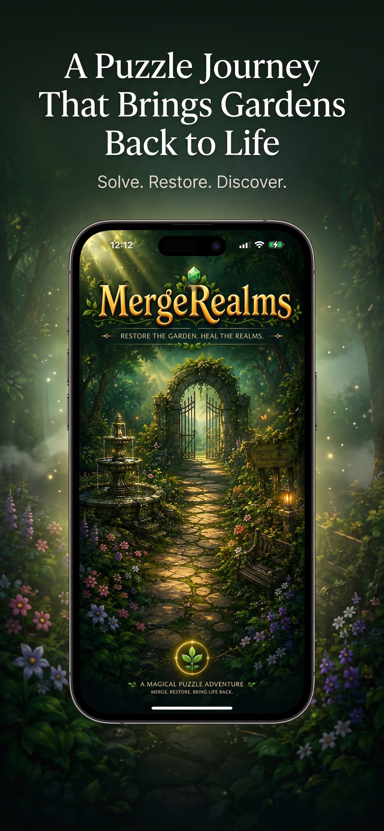 Screenshot 1 of MergeRealms: Lost Garden