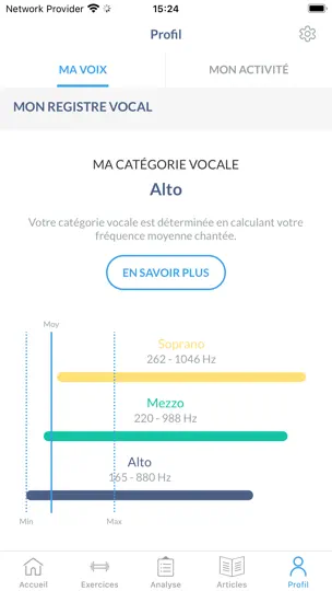 Capture d'écran de Vocal'iz - Coach Vocal sur iPhone 3