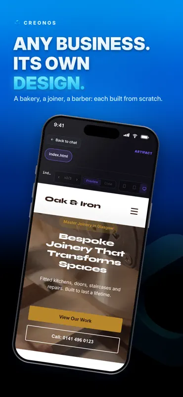 CreonOS: AI Website Builder screenshot 5 of 9