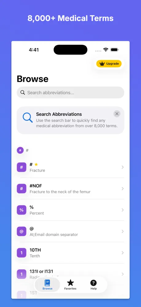 Medical Abbreviations Acroly - 8,000+ Medical Acronyms for iPhone, iPad & Mac screenshot 3