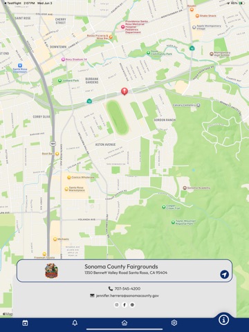Sonoma County Fairgrounds iPad screenshot
