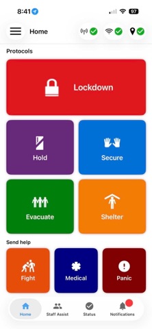 Rave Panic Button app screenshot 2