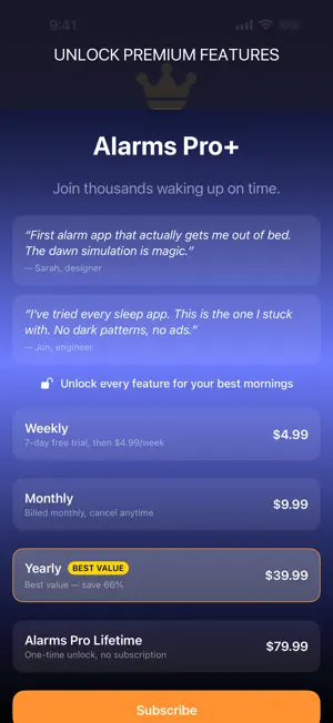 Alarms Pro: Music Wake-Up screenshot 3