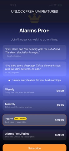 Alarms Pro: Music Wake-Up Screenshot 3 of 10