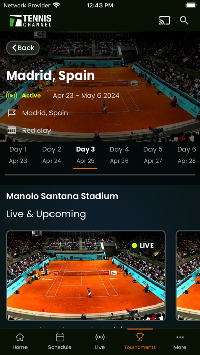 Tennis Channel+ Screenshot