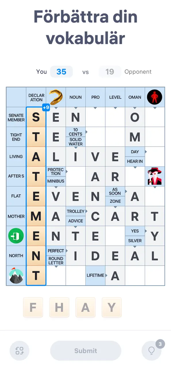 Crossword Master - Word Puzzle iOS Mod IPA screenshot 3 - iOS game interface