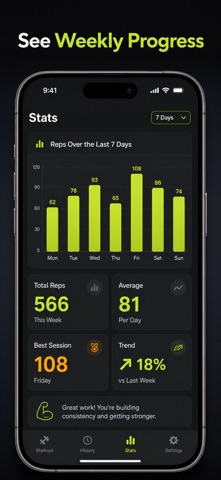 Push-Up Counter: Rep Tracker Screenshot 7 of 10