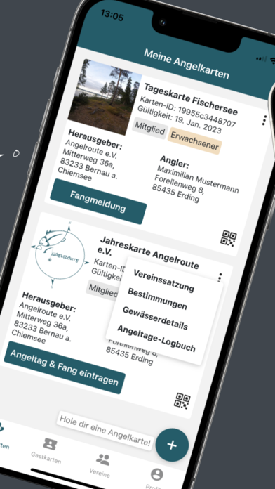 Angelroute - Angelkarten App Screenshot