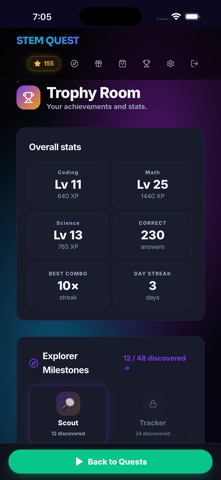 STEM Quest: Kids Math Games iPhone screenshot