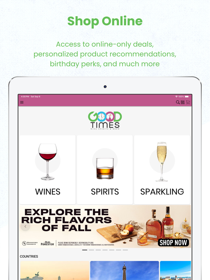 GOOD TIMES WINE  SPIRITS