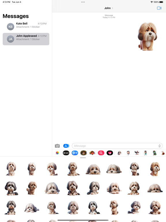 Screenshot #4 pour Sad Havanese Stickers