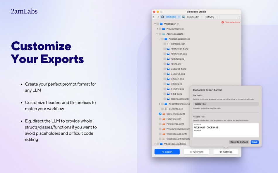 #3. VibeCode Studio (macOS) بواسطة: Tomas Klinger