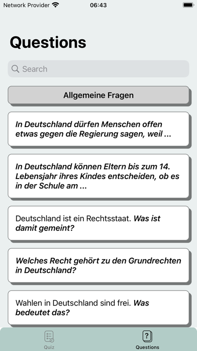 Einbuergerungsquiz Screenshot