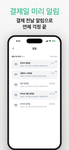고정지출관리 Budget iPhone screenshot