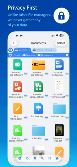 Screenshot von FileBrowser - Document Manager auf dem iPhone 4