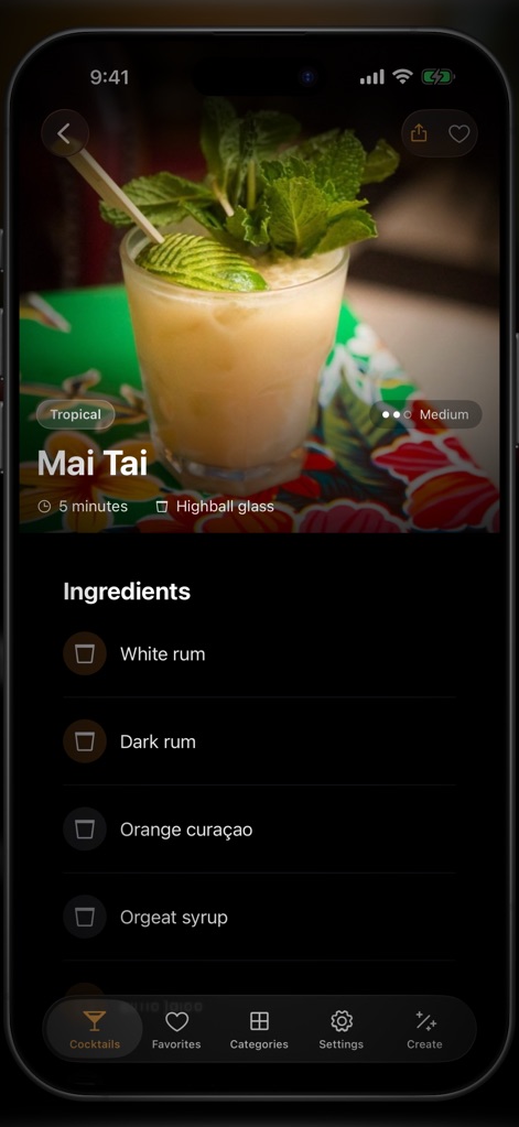 Cocktail Sip - Food & Drink App | MWM
