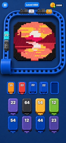 Train Pixel Color Match Puzzle Screenshot 6 of 6
