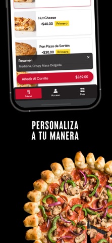 Pizza Hut Mexico iPhone screenshot 2