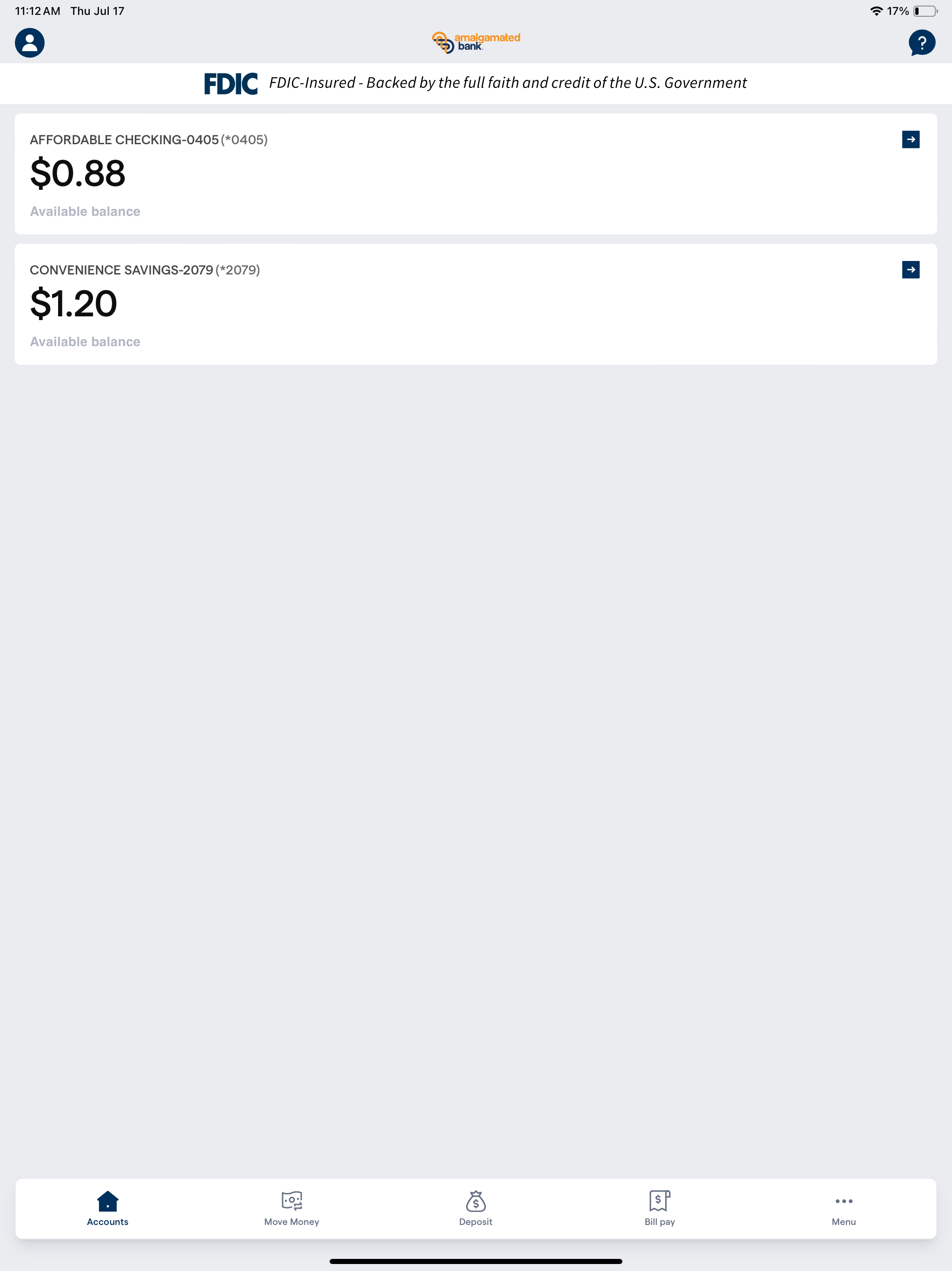 Amalgamated Mobile Banking