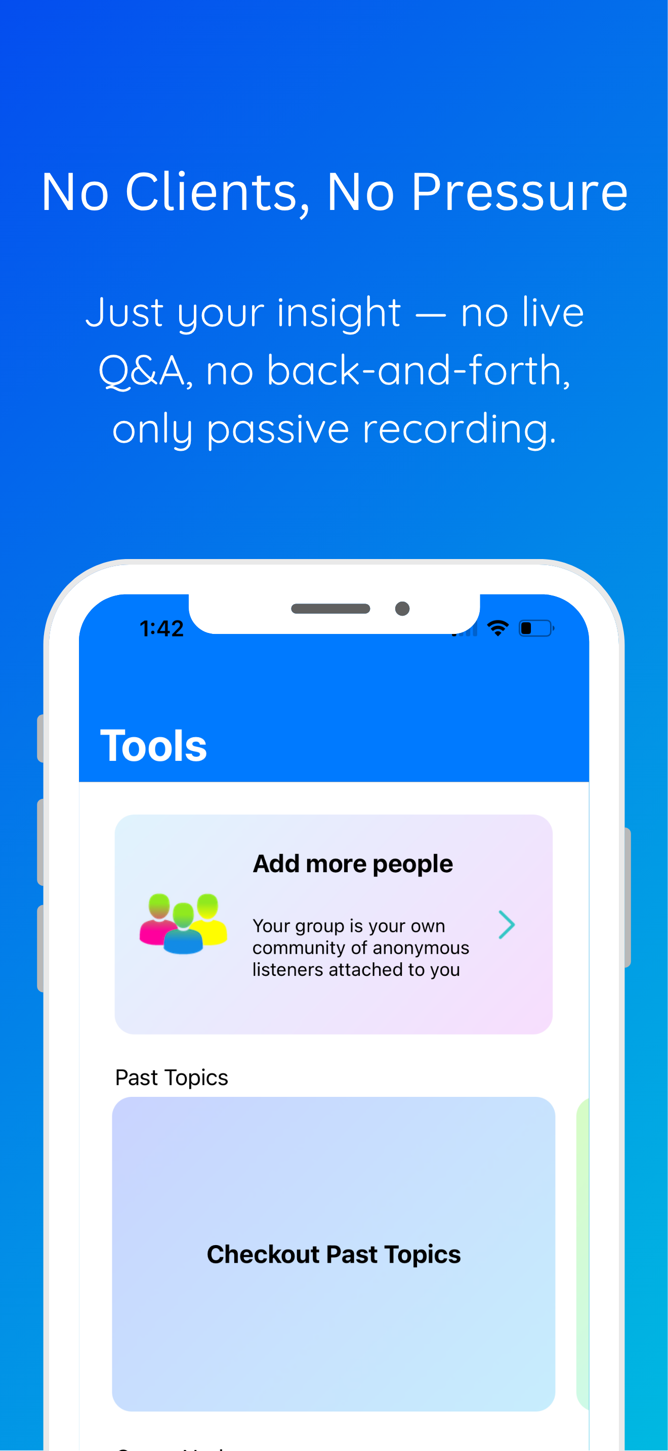 Blue Group – Therapist Tools