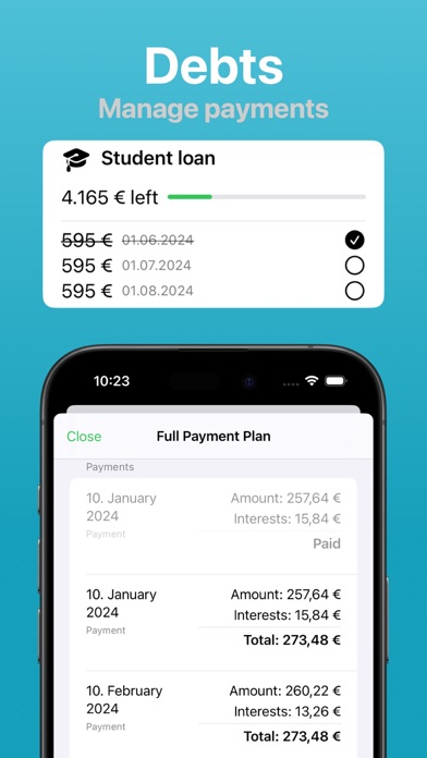 Financial - Manager & Tracker Screenshot