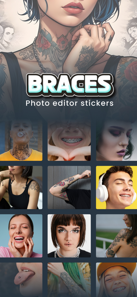 Braces Photo Editor - Stickers screenshot 1