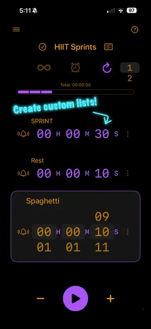 Secondwind: Interval Timer screenshot 1