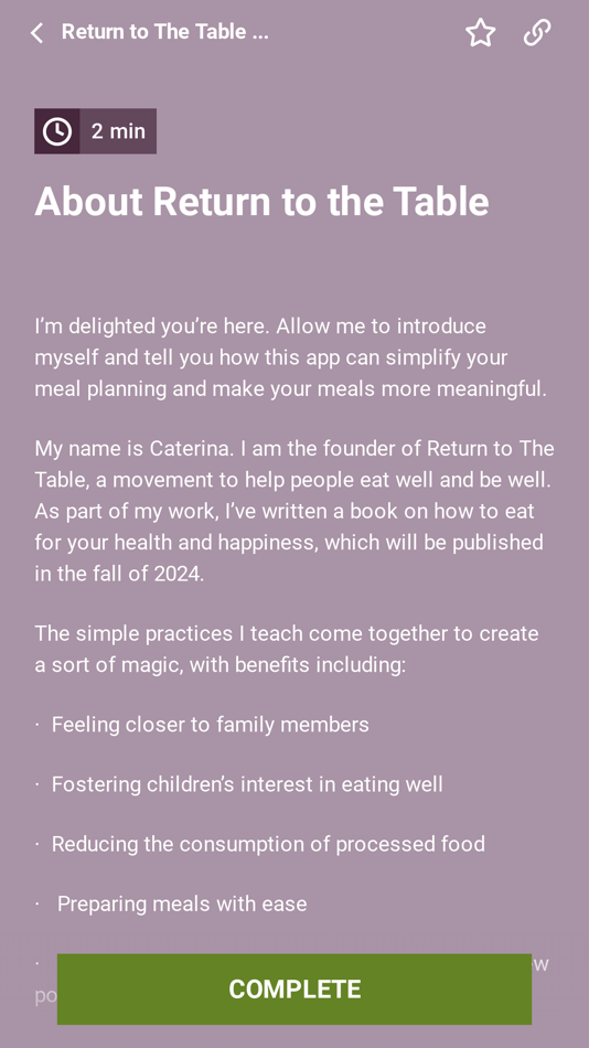 #2. Return to The Table (iOS) 由: Caterina De Falco