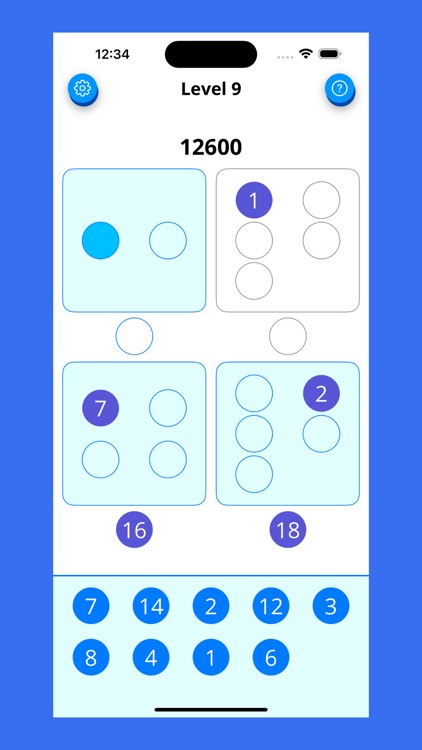 Number Quads - Math Puzzles