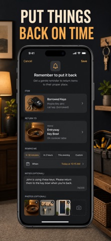 Where'd I Put It: Item Finder iPhone screenshot
