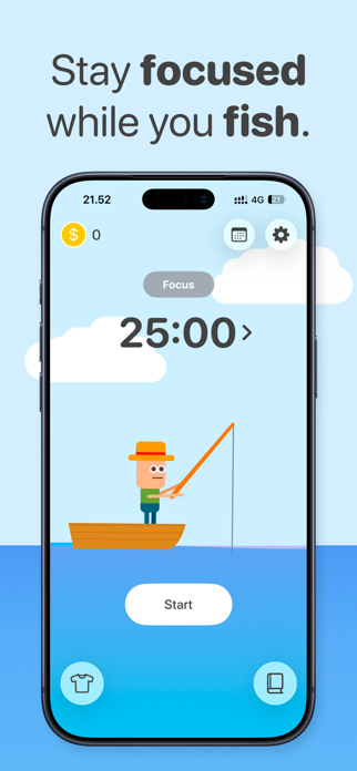 Pomofish: Pomodoro Timer Screenshot 1 of 3
