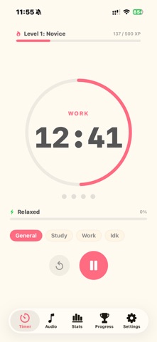 FocusXP: Pomodoro Timer & Lofi screenshot