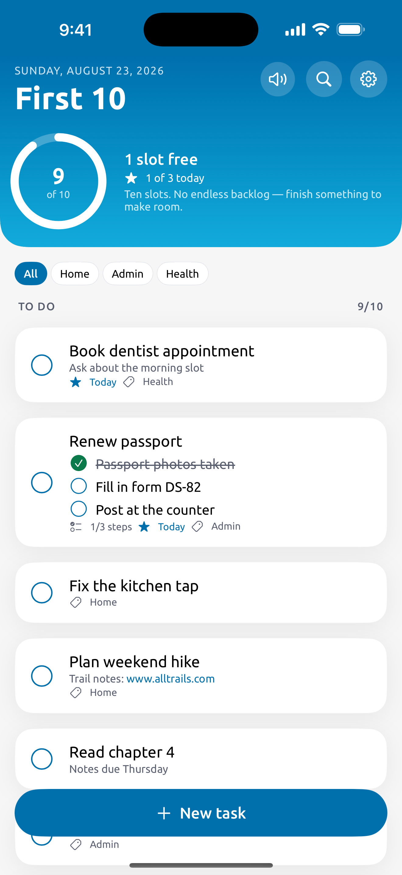 First10 To-Do screenshot 2