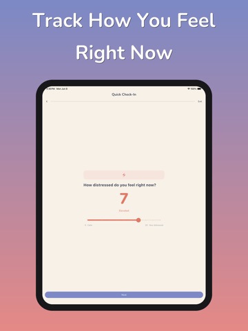 Thought Tracker CBT iPad screenshot