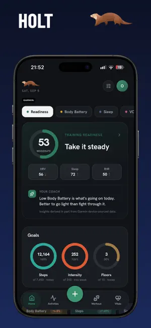 Holt: Sleep, HRV & Training screenshot 1
