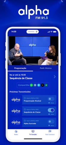 Alpha FM Florianópolis screenshot