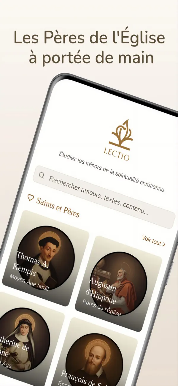 Screenshot #1 pour Lectio – Pères de l'Église