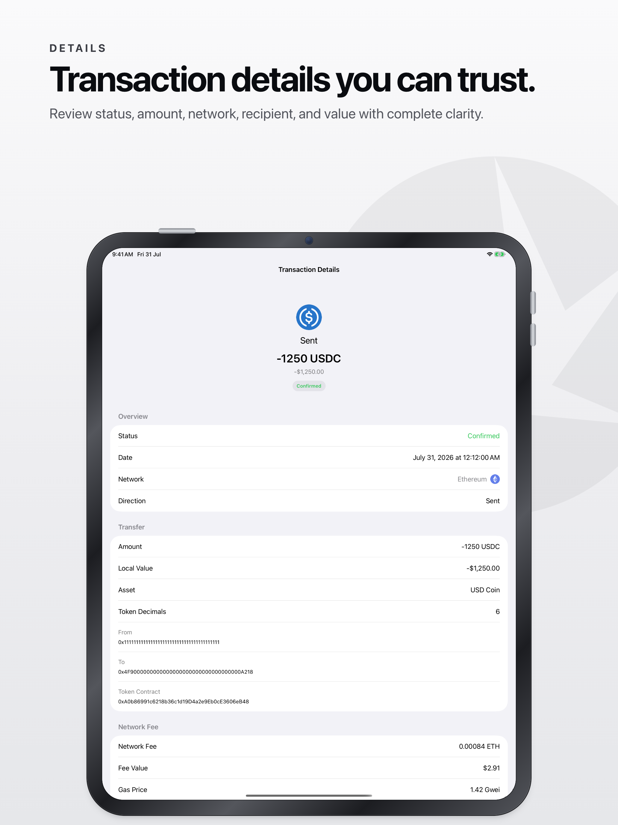 Aperture: BTC & Crypto Wallet screenshot 19