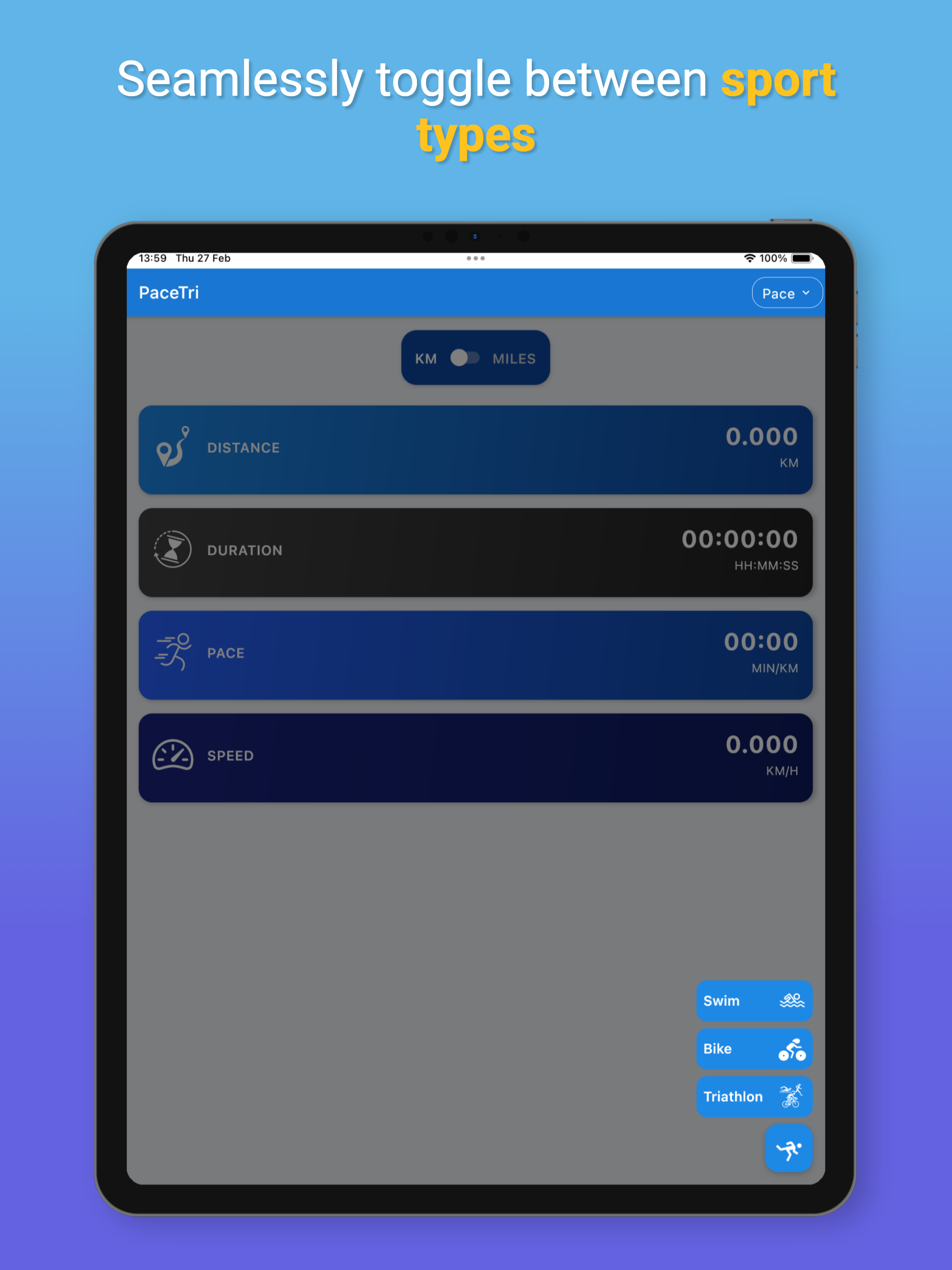 PaceTri: Run, Swim, Cycle Calc screenshot 7