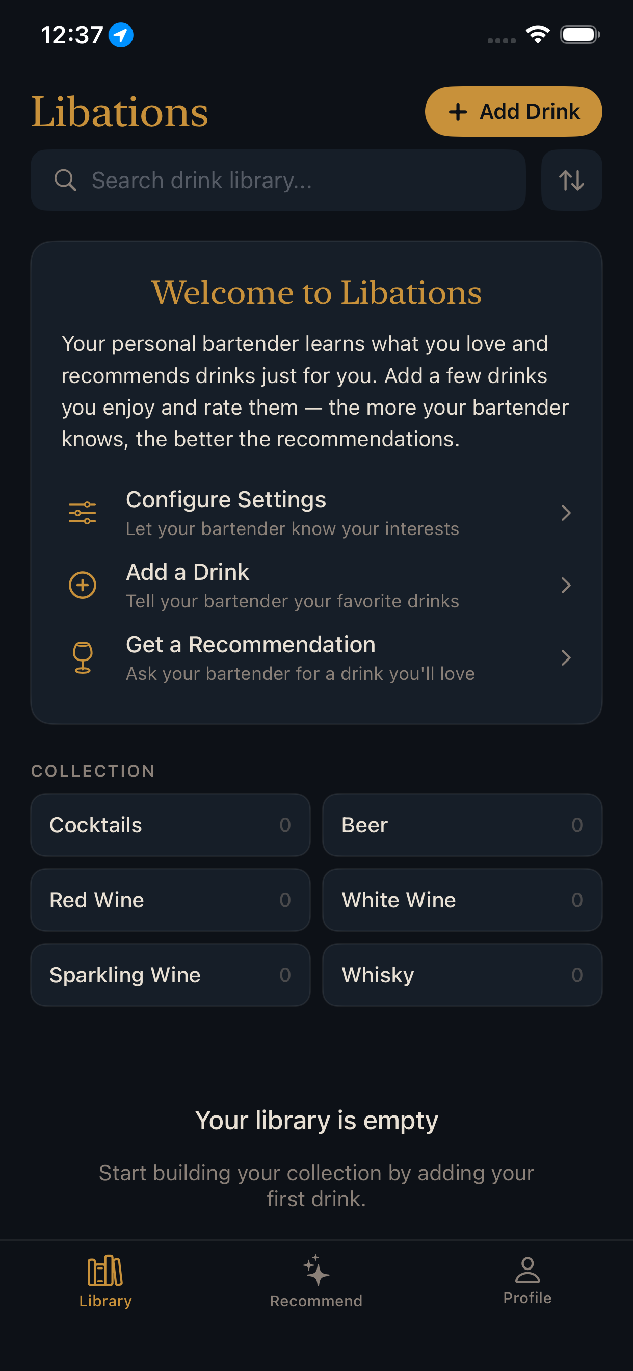 Libations - Curated Drinks