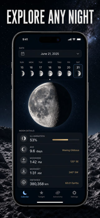 Moon Phase Tracker & Cycle Screenshot 6 of 10