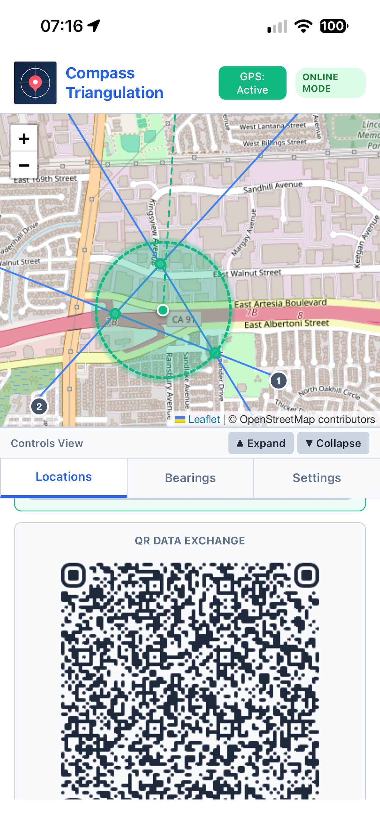 Screenshot 2 of Compass Triangulation