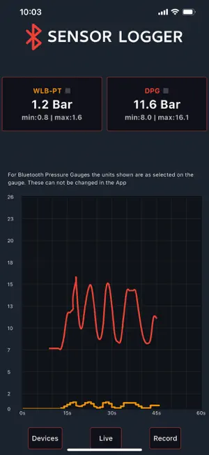SensorLogger Sensor Monitor screenshot 2
