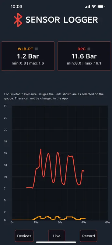 SensorLogger Sensor Monitor screenshot 2 of 4
